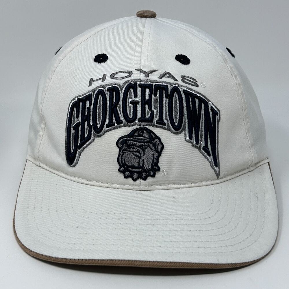 Georgetown University Hoyas Hat Baseball Cap Top of the World Strapback White